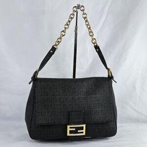 FENDI Zucchino Mamma Baguette Shoulder